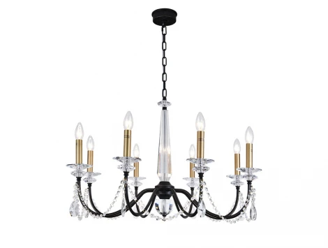 Подвесная люстра Newport Анастасия 3978/C black+brass