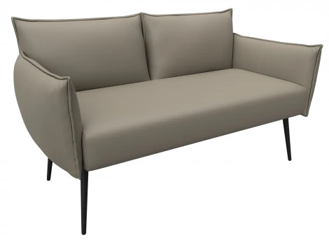 Диван прямой Лига-083 (Фанера/Металл/Экокожа/Бежевый) Лига Диванов 131066