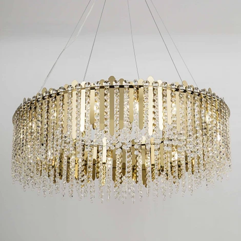 Подвесная люстра хрустальная Modelux MODELUX ML.314.14 GD