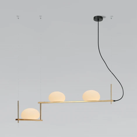 Подвесной светильник Stair 70145/3 латунь Eurosvet (220V, на тросе)