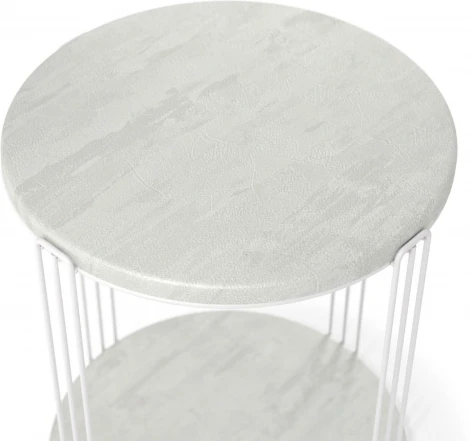 Столик кофейный Sheffilton SHT-CT33-1 белый муар/бетон лофт от фабрики Sheffilton