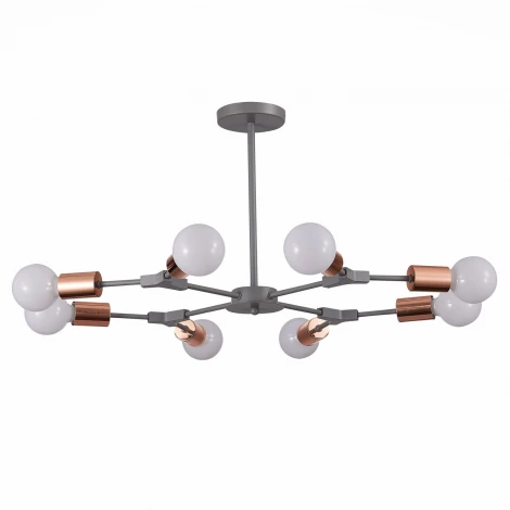 Потолочная люстра на штанге Evoluce Palare SLE106403-08 (220V, молекулы)