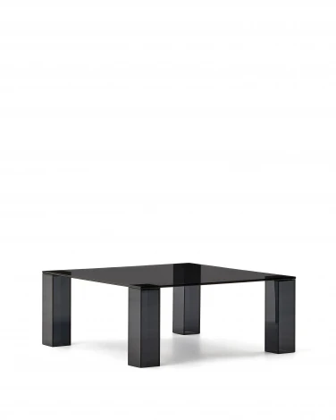 Журнальный столик Adularia из стекла темно-серого цвета 85 x 85 La Forma (ex Julia Grup) арт.205348