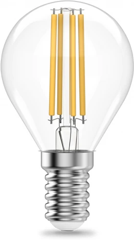 Лампочка светодиодная филаментная Gauss Filament Elementary 52118 Шар 8W 510lm 2700К Е14 LED