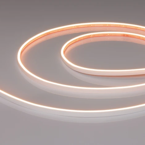 Светодиодная лента герметичная VELA-M240-2.5x6mm 24V Warm3000 (5 W/m, IP65, 5m) (Arlight, узкая) 053268