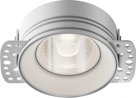 Точечный светильник под гипсокартон встраиваемый Maytoni Flint DL101-GU10-TRS-W (220V, круглые, IP44)