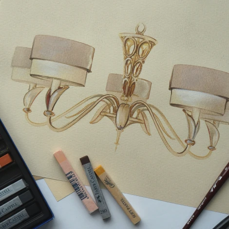 Подвесная люстра Maytoni Lillian H311-05-G (220V, на цепи)