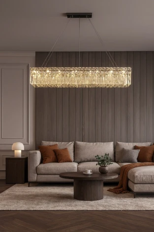 Подвесная люстра хрустальная Modelux ML.7084.1200 GD