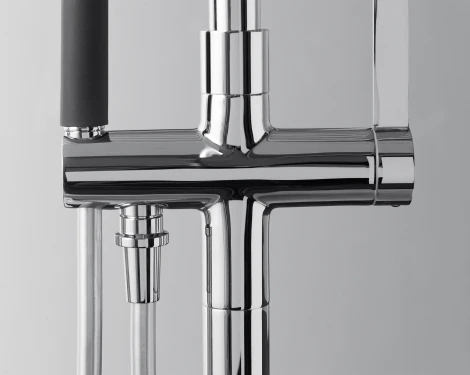 Смеситель Jacob Delafon Stillness E97344-CP напольный БЕЗ ВНУТРЕННЕЙ ЧАСТИ