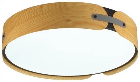 Потолочный светильник круглый Sonex Coraggio 7721/120L металл/пластик/белый/черный/дерево LED 120Вт 3000-6000K D700 IP20 пульт ДУ (220V, круглые)