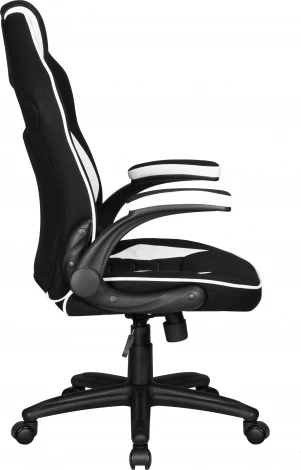 Кресло игровое DOBRIN RICK (черно-белый)