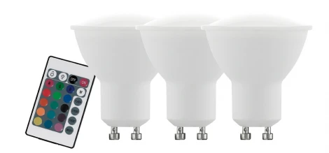 Лампочка светодиодная RGB GU10 4W 220 lm 3000K Eglo Lm_led_gu10 10687