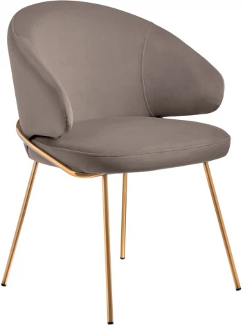 Стул-полукресло Bradex Home Emil латте с золотыми ножками (RF 0648)