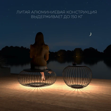 Наземный светильник Elektrostandard Firenze 35178/F черный (LED, 220V, IP65)