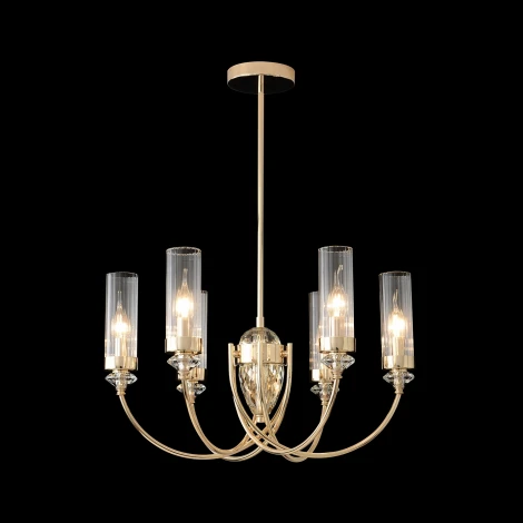 Потолочная люстра на штанге Crystal Lux SECRET SP6 GOLD