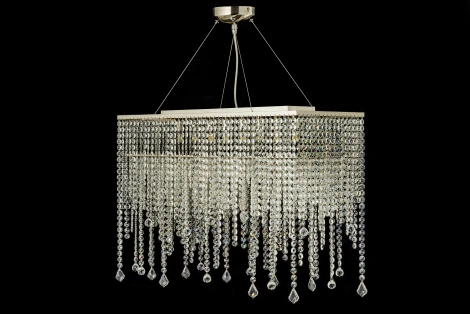 Подвесная большая люстра Arti Lampadari Milano E 1.5.70X25.105 N (220V, хрусталь, на тросе)