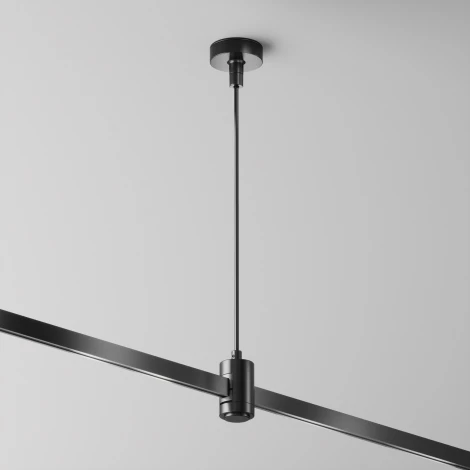 Подвес тросовый Hang с вводом питания Flarity черный Maytoni Accessories for tracks Flarity TRA157SW-B1-B (24V)