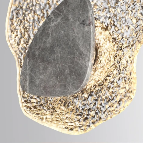 Настенный светильник Odeon Light Coralla 5461/12WLB черный/прозрачный/серый/металл/стекло/мрамор LED x 12W 3000K