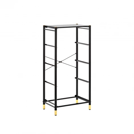 Комод Leset Нирита/Хайди, 4 ящика, Черный (Сталь,Экокожа/Черный) арт.2500000209666