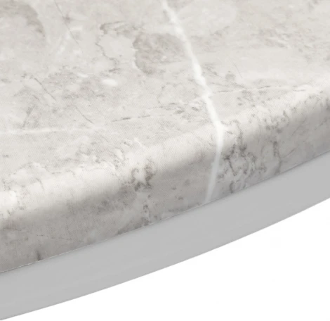 Набор кофейных столиков Bradex Home Tango бежевый мрамор с белыми ножками, 2шт (RF 0611)