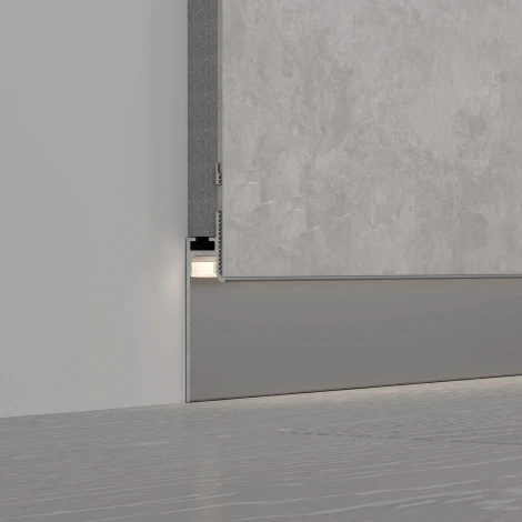 Профиль PLINTUS-FANTOM-H35-2000 ANOD (Arlight, Алюминий) 048687