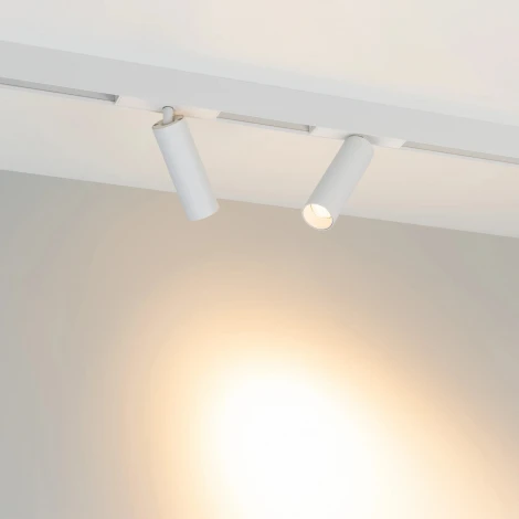 Трековый светильник магнитный MAG-SPOT-25-R120-12W Warm3000 (WH, 30 deg, 24V) (Arlight, IP20 Металл) 050078 (LED)