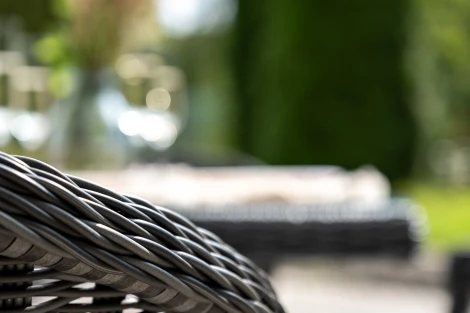 "Сицилия" обеденная группа плетеная, цвет графит 4SIS арт.УТ-00007685