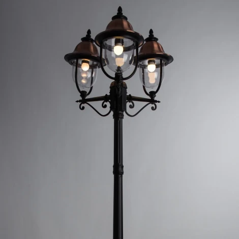 Наземный фонарь Arte Lamp Barcelona A1486PA-3BK
