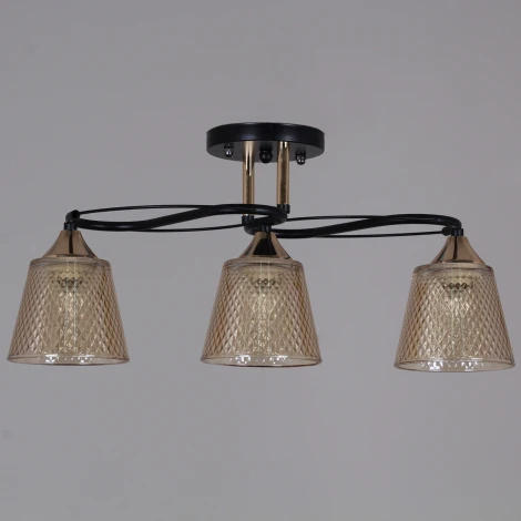 Потолочная люстра на штанге Reluce 06087-0.3-03 BK+FG (220V)