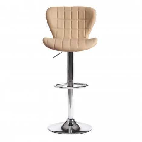 Стул барный AVIONIC (mod. KY712A) белый/хром (металл/экокожа)