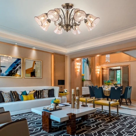 Потолочная люстра на штанге Arte Milano AM346700 346700/8 AB (220V)