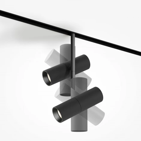 Трековый светильник магнитный 48V Maytoni Elti Duo TR005-2-2X12W4K-B (LED, круглые)