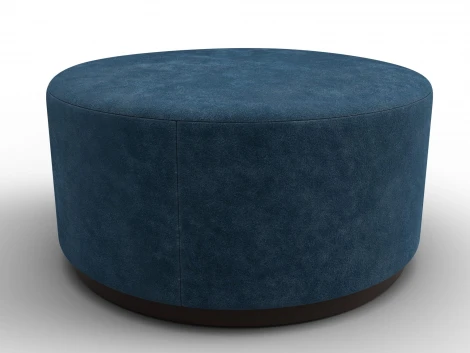 Пуф 005 (ДСП/Пластик/Велюр/Синий) Лига Диванов 132508