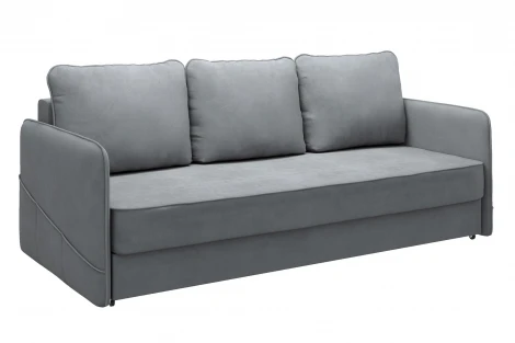 Диван тканевый прямой серый D1 Слим AAA4008020 Velutto 12