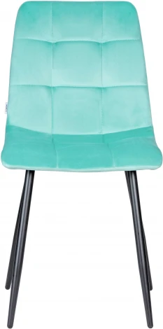 Стул обеденный DOBRIN CHILLY (Мятный Holland 50, основание черное) 005 CHILLY, цвет сиденья Мятный основания черный