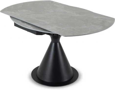 Раскладной обеденный стол Pion ОГОГО Обстановочка! (Керамика/Серый,Черный) арт.926808