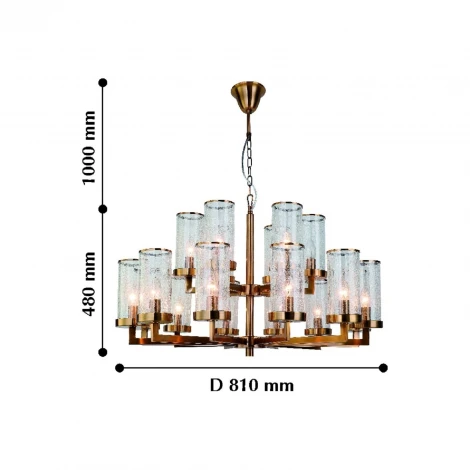 Подвесная большая люстра Favourite Assembly 2060-18P (220V, на цепи)