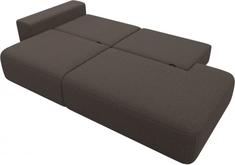 Диван прямой Лига-036 НПБ Модерн подлокотник слева Лига Диванов (Рогожка) арт.124219L