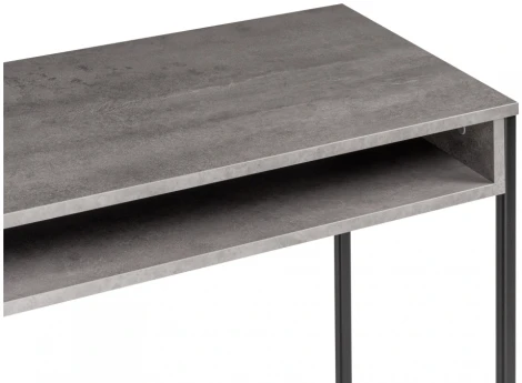 Письменный стол Notta Лео Лофт бетон / черный матовый 489678