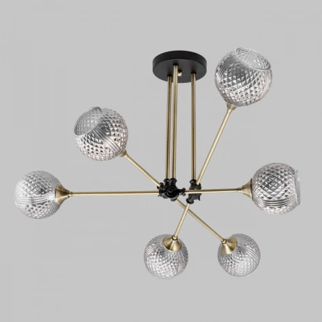 Потолочная люстра на штанге Imex MD.5299-6-S-AB+BK