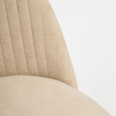 Кресло MELODY молочный (флок)