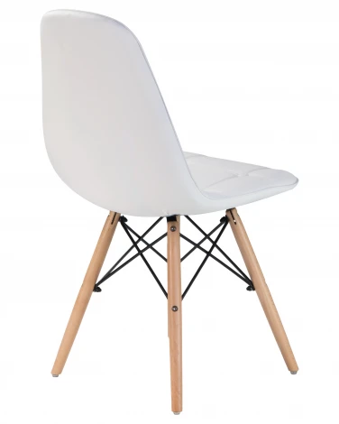 Стул обеденный BENNET (ножки светлый бук, белый)