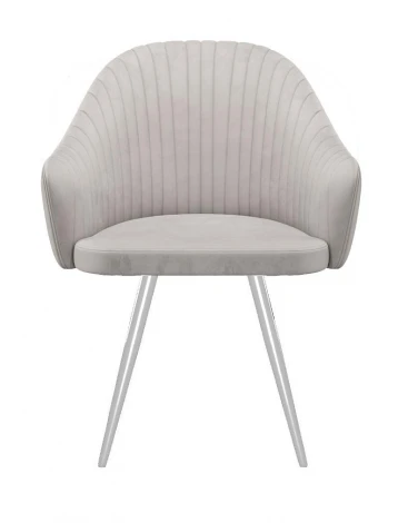 Стул DikLine 439 поворотный, C103 крем, ножки белые арт.00-00073876