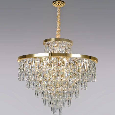 Подвесная люстра хрустальная Reluce 03006-0.4-21 DN