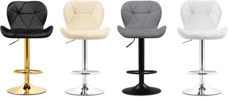 Барный стул Woodville Trio beige / chrome