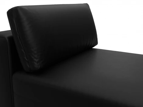 Модуль канапе Лига-060 НПБ (ЛДСП,Брус,Фанера/Пластик/Экокожа/Черный) Лига Диванов 130078