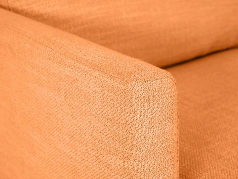 Диван Ricadi угловой ОГОГО (арт.727515), (Ткань,Рогожка/Оранжевый)