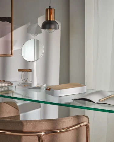 Консольный стол La Forma (ex Julia Grup) Burano (Прозрачный/ Стекло)