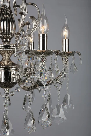 Подвесная люстра Omnilux Grosseto OML-77713-06 (220V, на цепи, подсвечник, свеча)