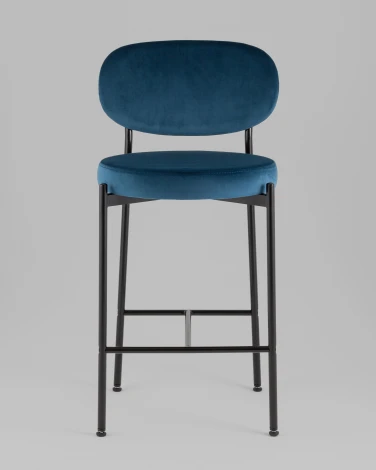 Стул полубарный Бриф VD велюр синий Stool Group УТ000042506